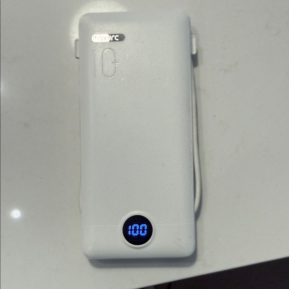 White Portable Charger